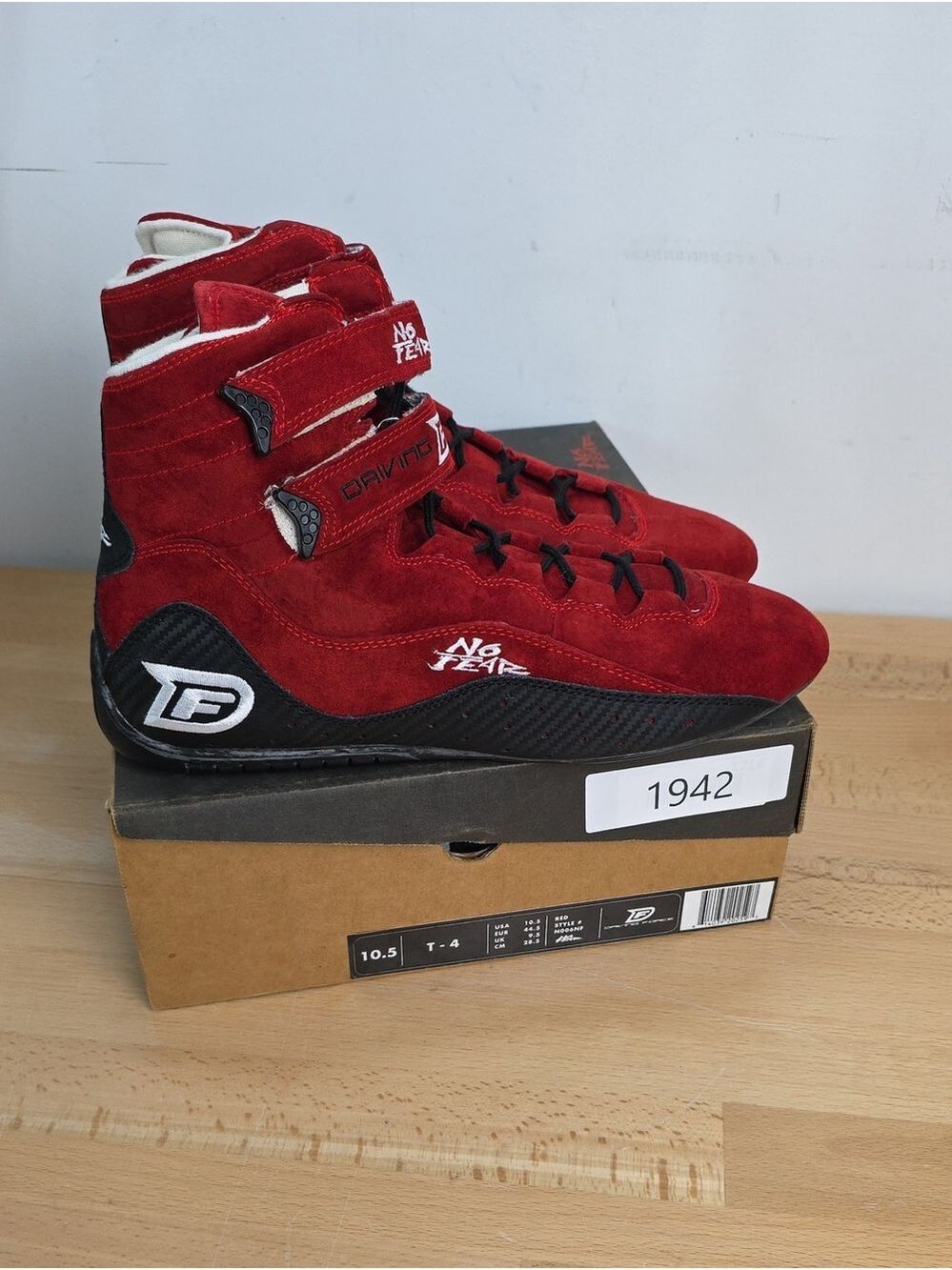No Fear Red Suede Racing Shoes 10.5